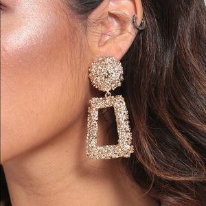 Zara Style Gold Ritzy Earrings